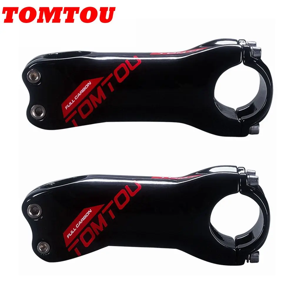 

TOMTOU Full Carbon Bike Mountain Road Bicycle Stem Cycling Parts Angle 6 or 17 Degrees Handlebar 31.8mm UD Glossy Red
