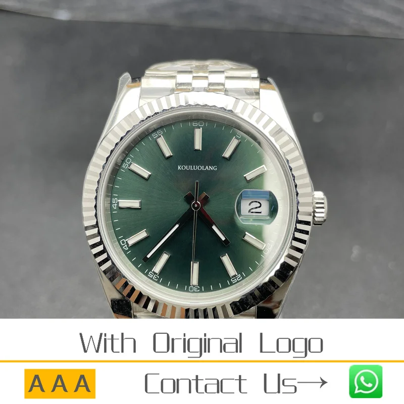

AIOSC 36/41mm Men's Watch DATE Mechanical Automatic Movement Luminous Waterproof 904 Stainless Steel Green Dial -RLX-DAY