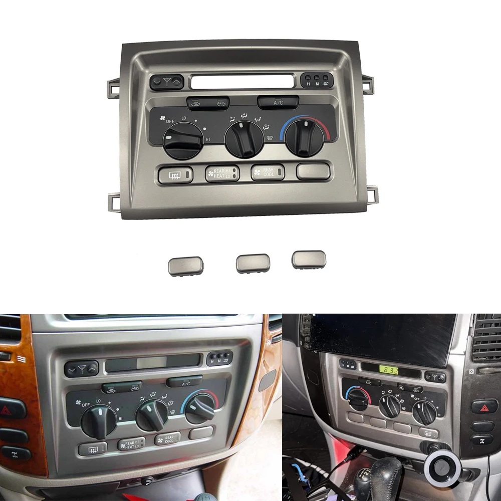 Фото HUIYAN 60850, панель управления кондиционером Ashboard для Toyota LC100 Land Cruiser 1998-2007 146570-1020 100 LC100 LX470 №1