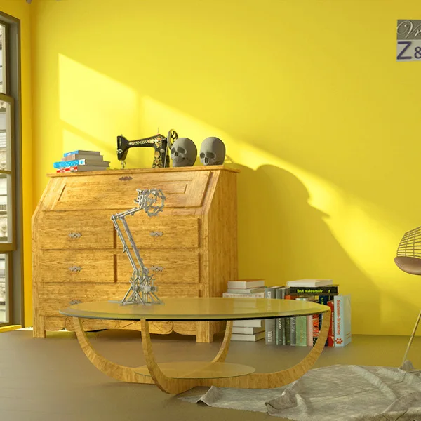

Solid color wallpaper modern minimalist bedroom lemon yellow living room orange yellow bright yellow wallpaper wallpap