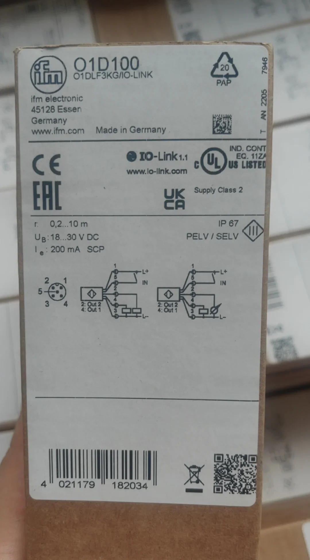 Датчик O1D100 O1D103 O1D105 O1D106 O1D155 O1D158 O1D200