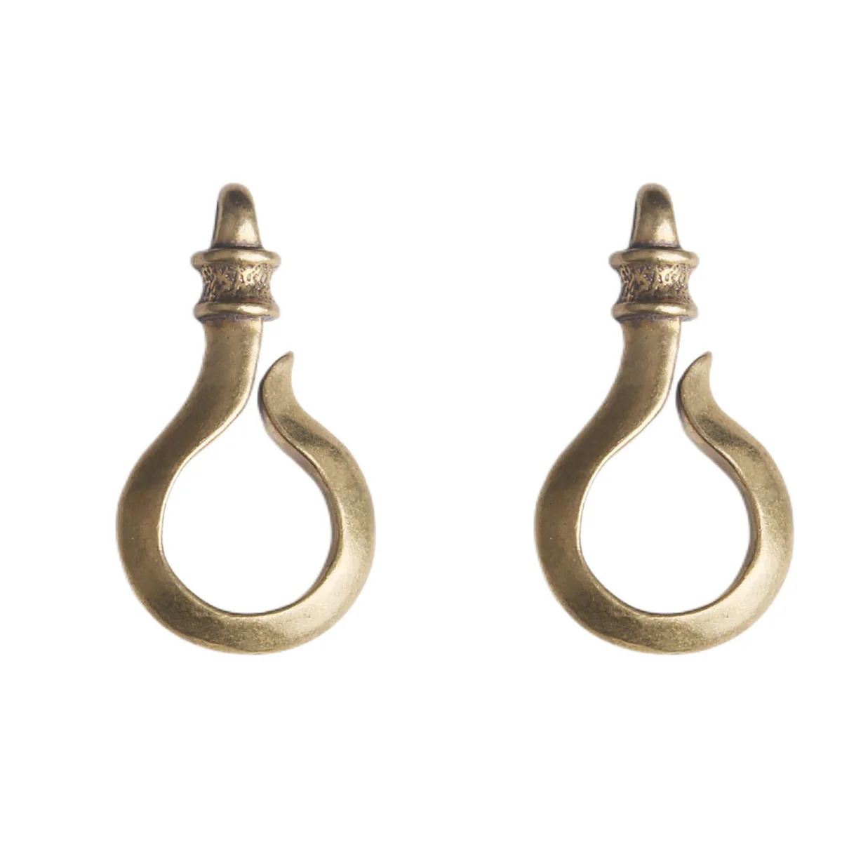 

Keychain Hook Brass Decor Keyring Delicate Keychains Hanging DIY Handcraft Buckle Pendant