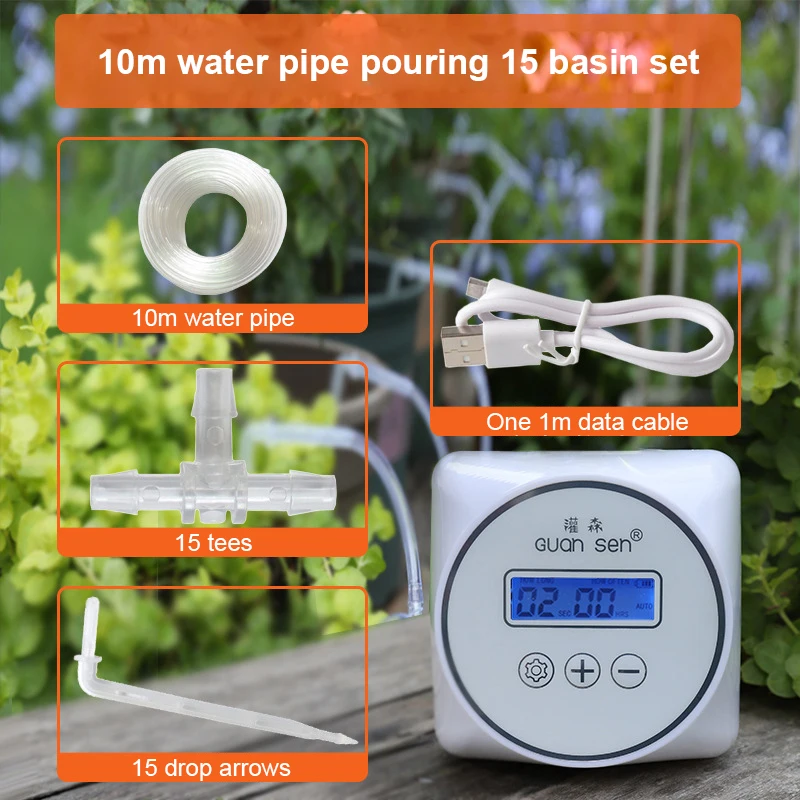 

Intelligent Drip Irrigation Pump Timer System Garden Plant Automatic Irrigation Controller Timer Watering Device Package