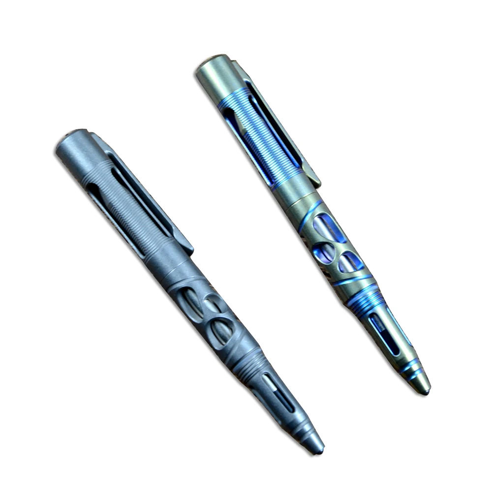 Тактическая ручка TWOSUN Defense синяя TC4 уличный инструмент из титанового сплава EDC PEN52