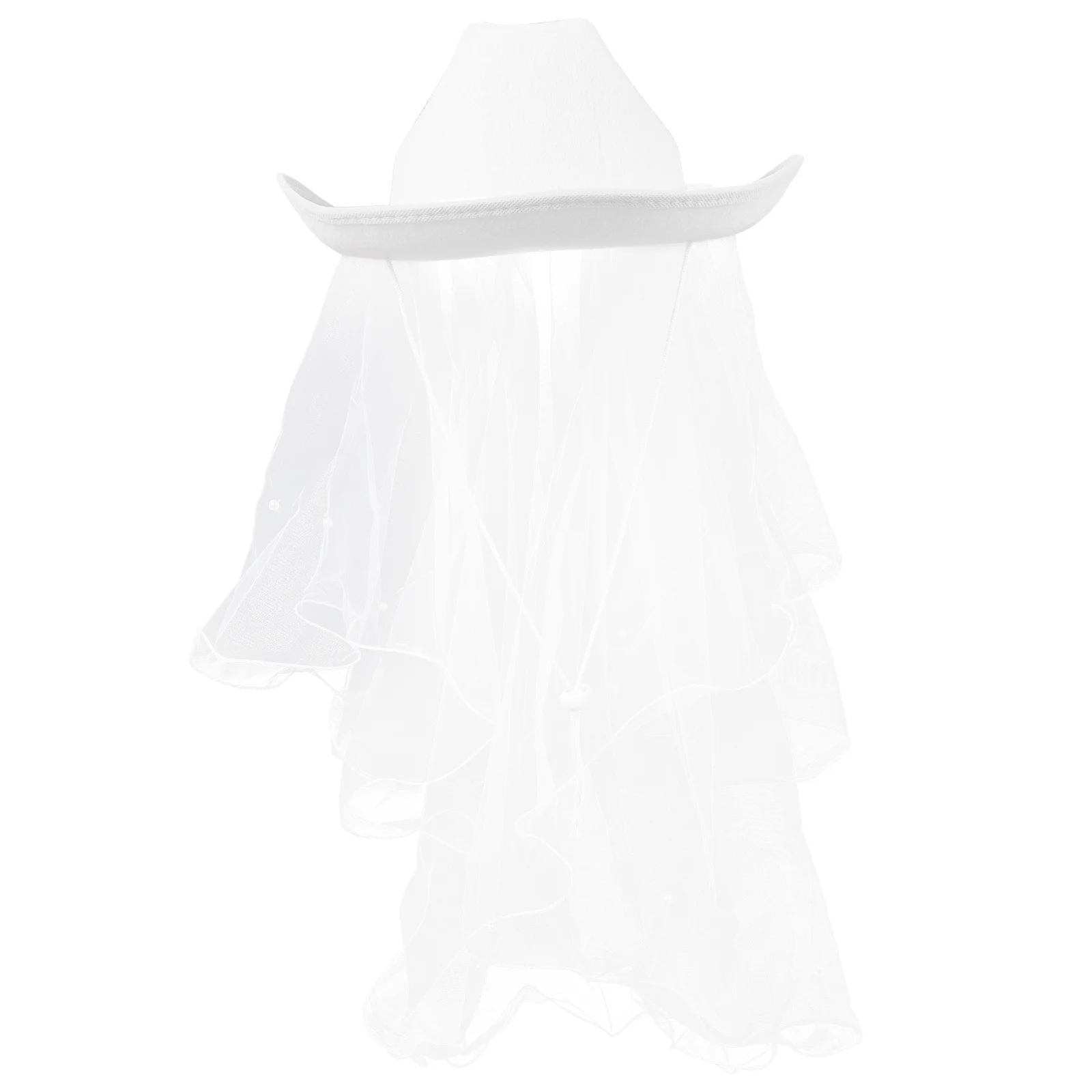 

Bride Cowgirl Hat Wedding Cowboy Hat with Veil Bachelorette Cowboy Hat Women Cowgirl Hat