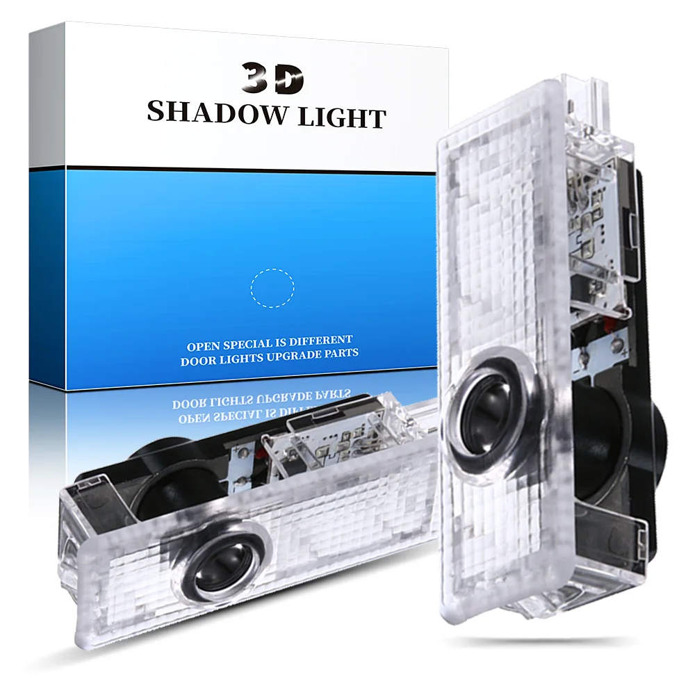 

2PCS Auto Door Welcome Lamp Car Laser Projector 3D Ghost Shadow Logo interior Light for LAND ROVER Discovery freelander Evoque