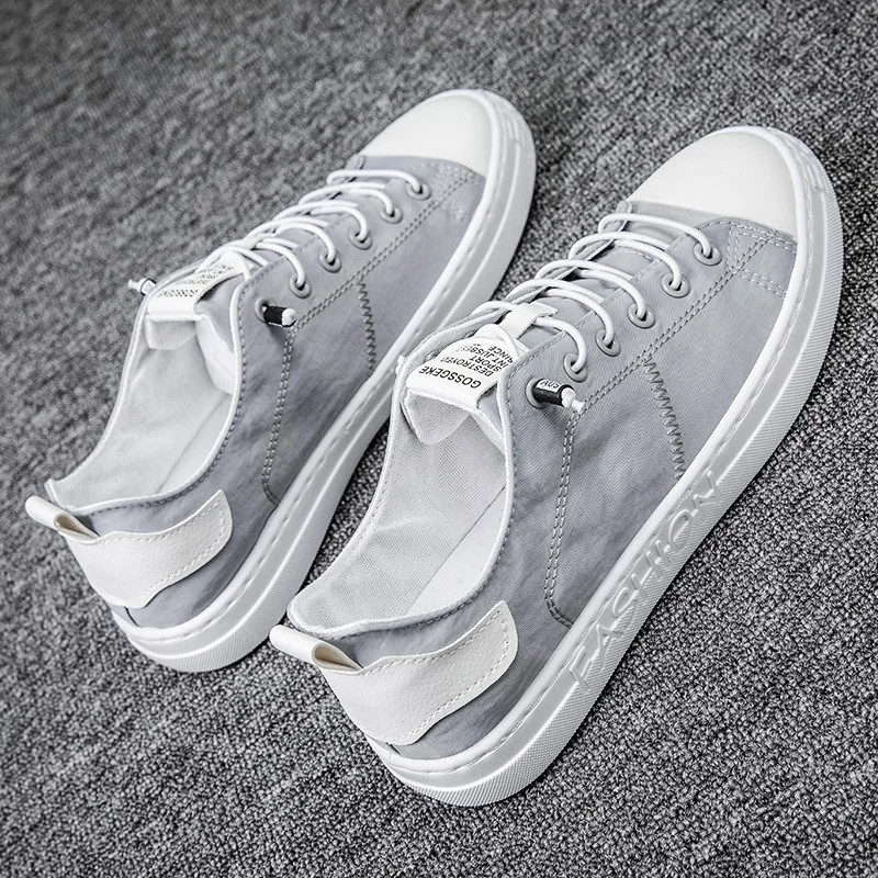 

Men Shoes Fashion Canvas Loafers Breathable Autumn Lace Up Comfortable Casual Shoes Outdoor Men Sneakers Shoes