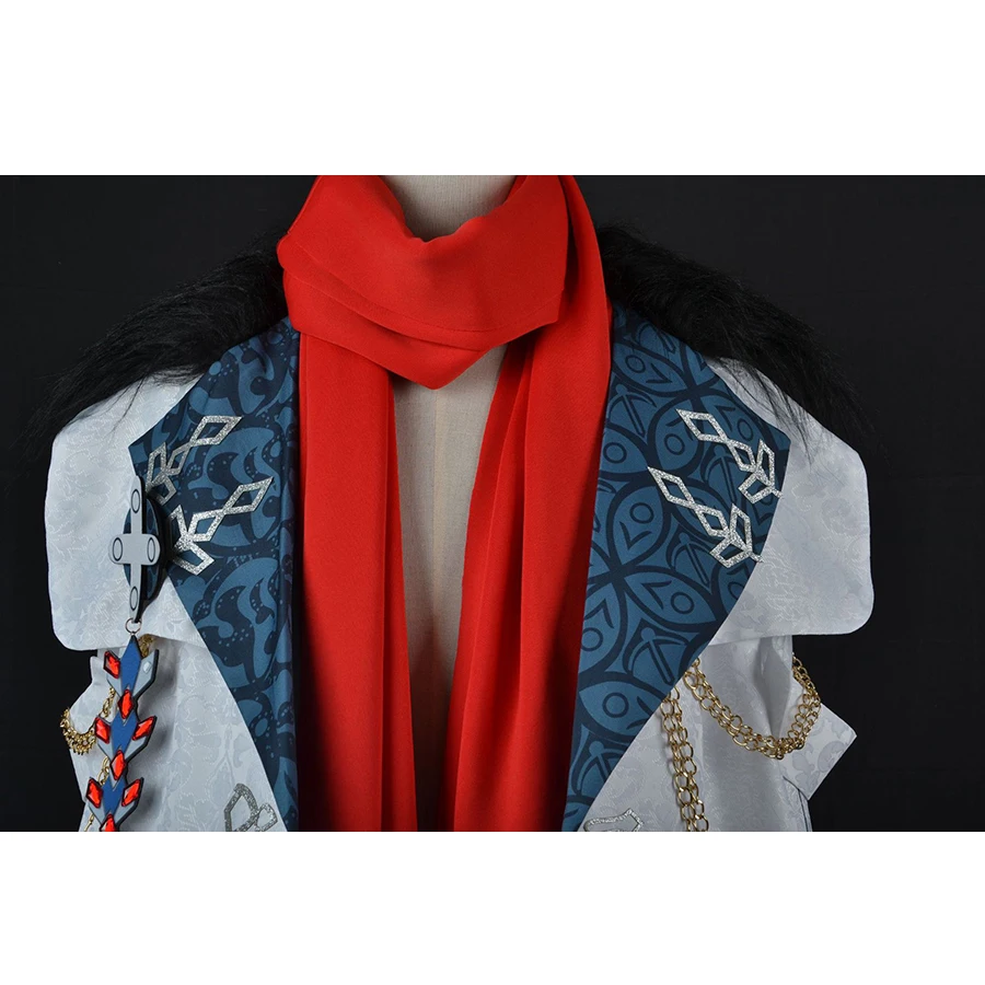 Игра Genshin Impact Fatui Косплей Плащ Костюм Tartaglia Шарф Униформа Пальто Накидка Одежда на