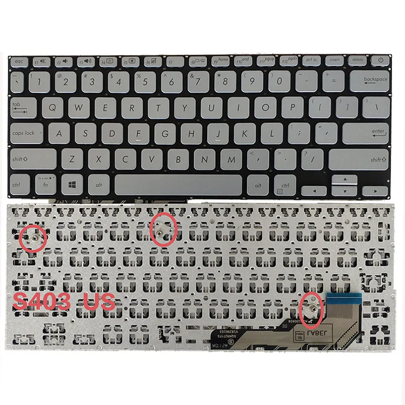 Новая клавиатура для ноутбуков Asus A403F S403F X403F ADOL14F ADOL14FA US
