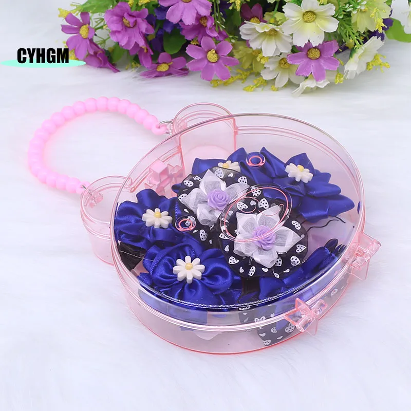 

holesale New Children's Hair Accessories set Elastic hair band women's Fashion flowers Hairpins Headband Lovely Barrettes H17
