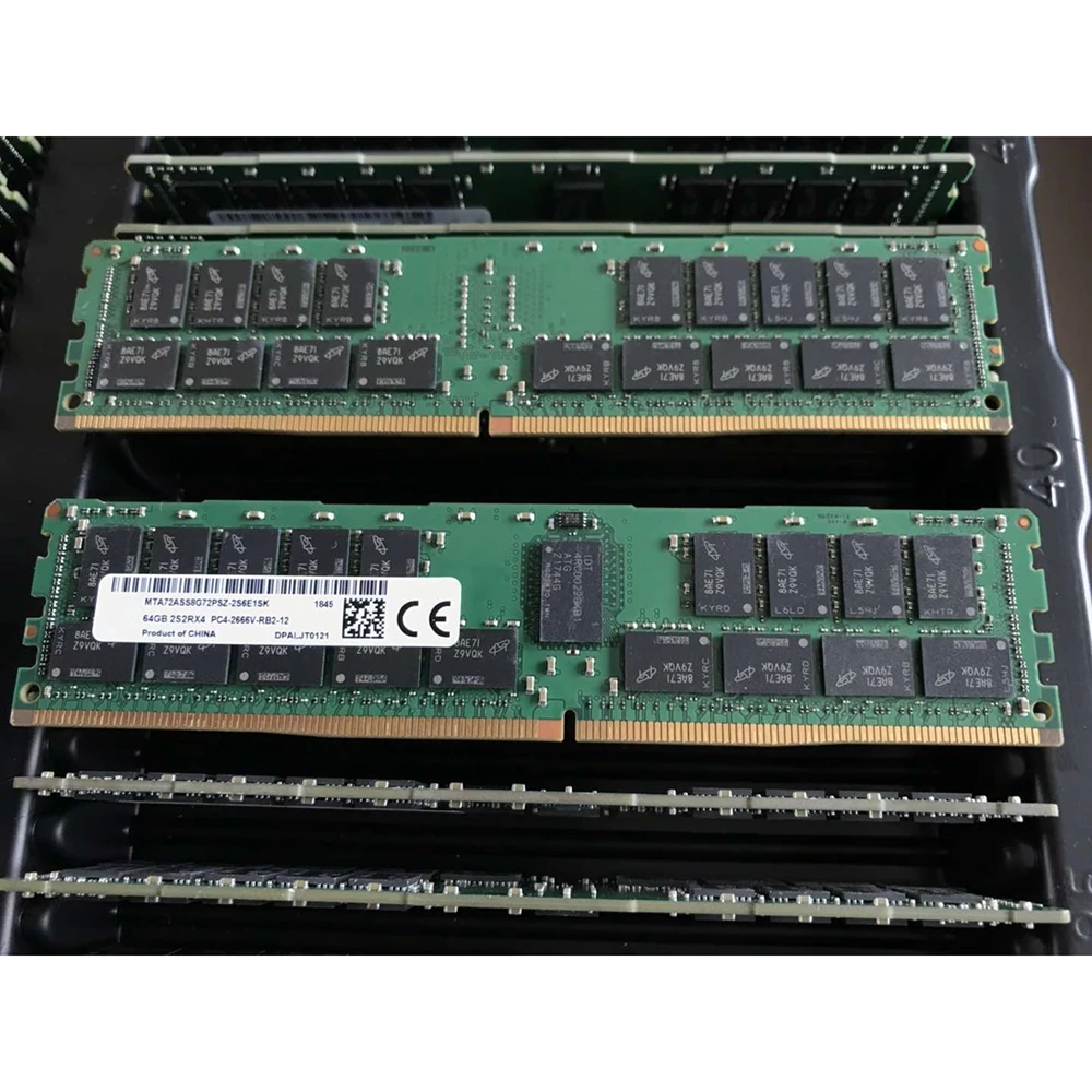 1 шт. для MT 64G 2S2RX4 PC4-2666V RAM RDIMM REG Память Высокое качество Быстрая доставка 64 ГБ DDR4 2666
