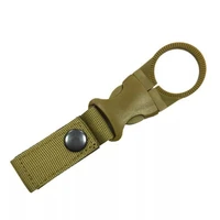 outdoor military nylon webbing buckle hook water bottle holder clip edc climb carabiner belt backpack hanger camp