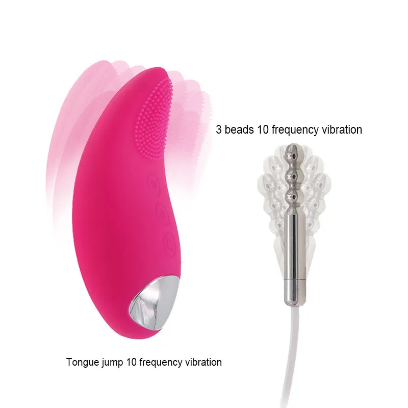 

10 Speed Vibrator Urethral Catheter Penis Plug Stainless Steel Delay Ejaculation Men Masturbation Stimulation Sex Toys for Men