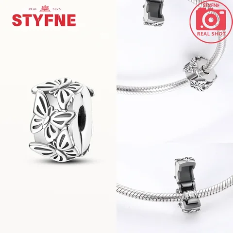 Браслет из серебра 925 с голубой стрекозой