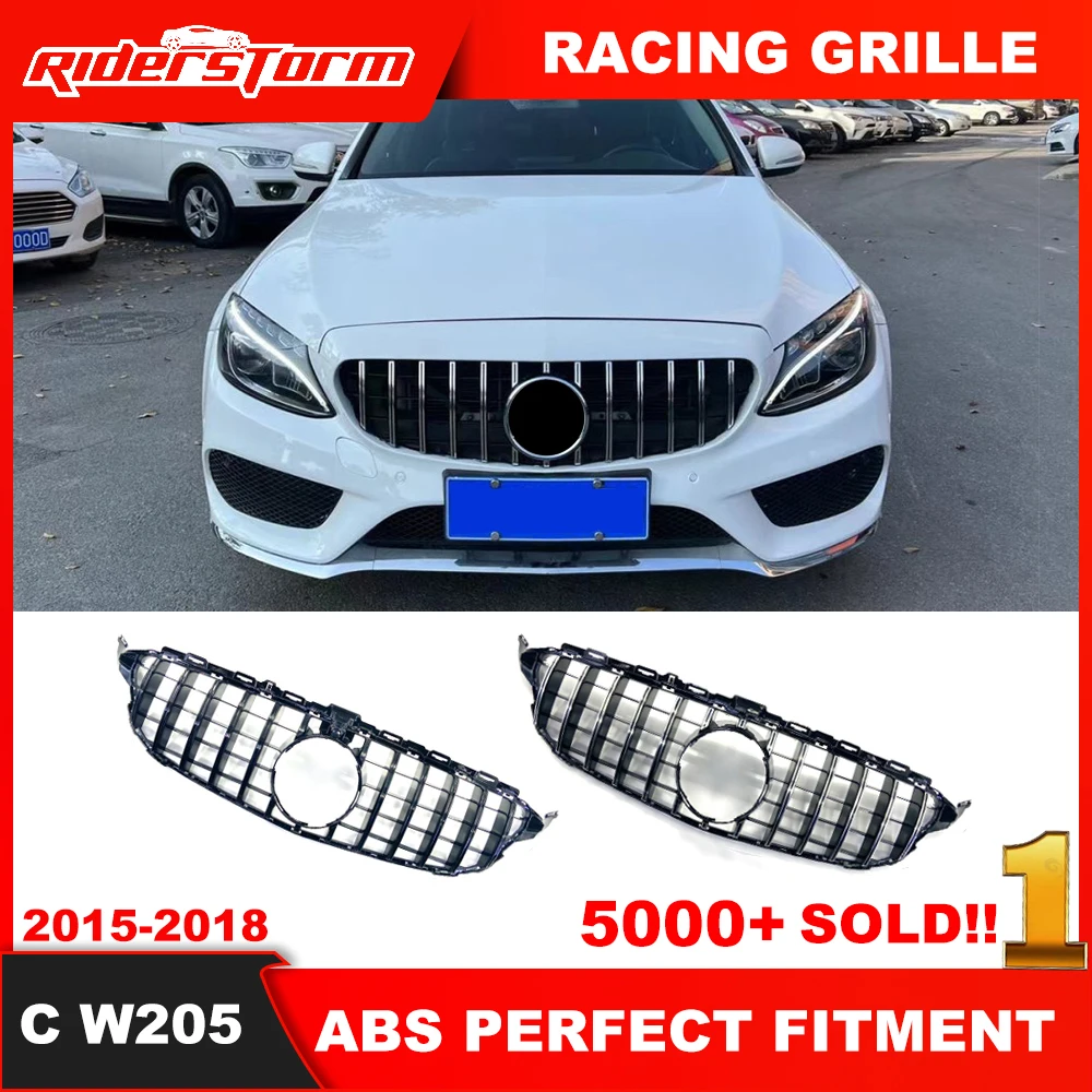 2015-2018 w205 GT Алмазная решетка для merced C Класс W205 C205 седан купе сетка panamerica - купить по