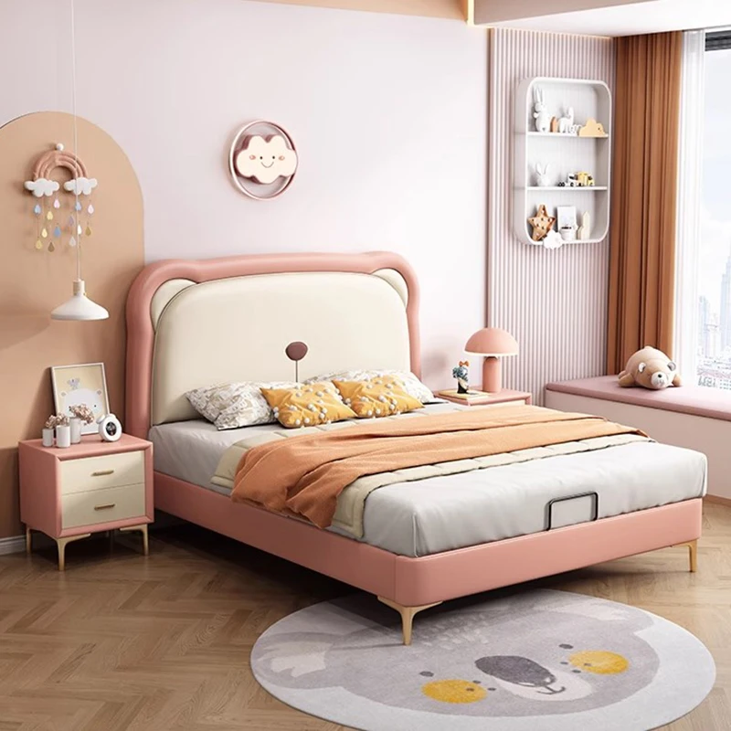 Двуспальная кровать для девочек и детей простая маленькая двуспальная принцессы