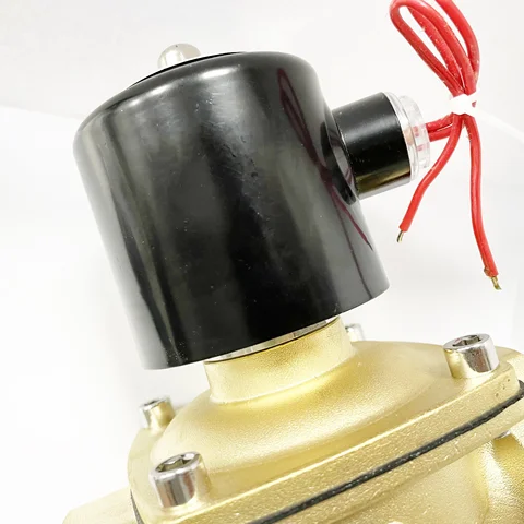 Электромагнитный клапан из латуни 1/4"-2", нормально закрытый, 220В/110В