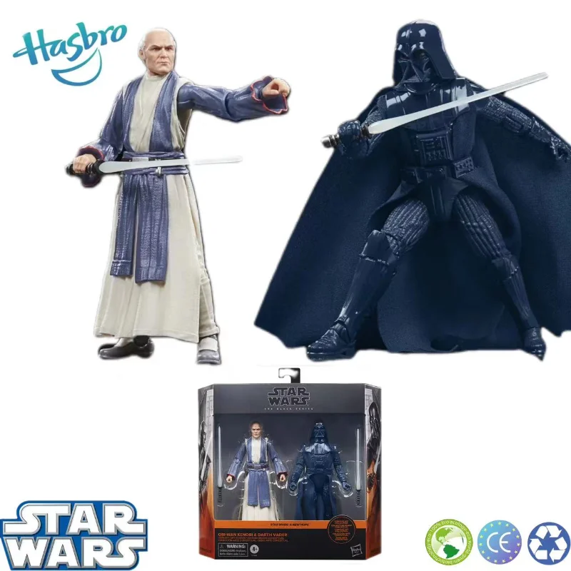 Hasbro Star Wars In-Stock Items Original The Black Series Obi-Wan Kenobi & Darth Vader Collection Action Figure Toys by