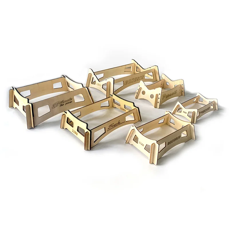 1PCS Model O-boat V-bottom Ship RC Catamaran Boat Bracket Thickness 3mm/6mm Wooden Ship Frame Display Rack DIY Assembly Parts