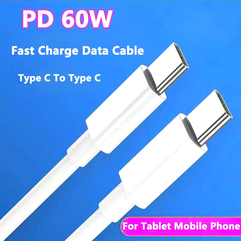 PD 60 Вт Кабель для быстрой зарядки и передачи данных Тип C кабель для iPad Pro Samsung MacBook Ipad Pro Xiaomi Huawei зарядное устройство для телефона USB шнур