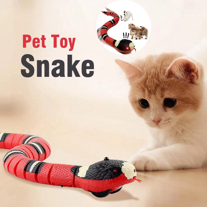 

Accessories Interactive Toy Smart Automatic Dogs Snake Toys Play Cats Toys Pet Kitten Toys Sensing For Charging Cat Game