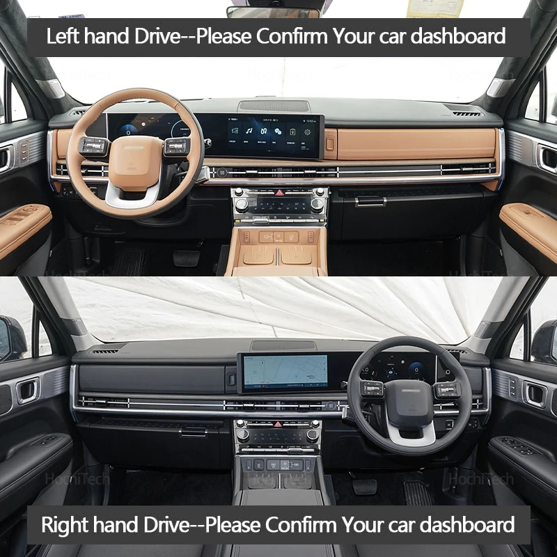 Фото Чехол на приборную панель для Hyundai Santa Fe MX5 2024 2025 2026, противоскользящий коврик от грязи, солнцезащитный козырек, коврик для приборной панели, защитный автомобильные аксессуары №2