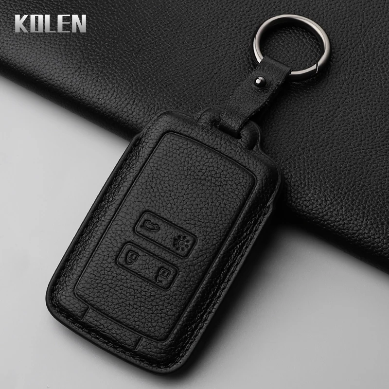 

Чехол для ключей из натуральной кожи для Renault Koleos Captur Megane Clio Scenic Talisman Arkana для Dacia Sandero Fob