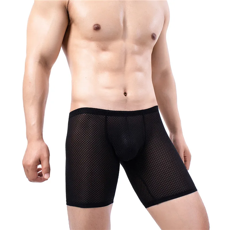 

Мужское нижнее белье, сексуальные сетчатые прозрачные брифы, мужские боксеры, нижнее белье