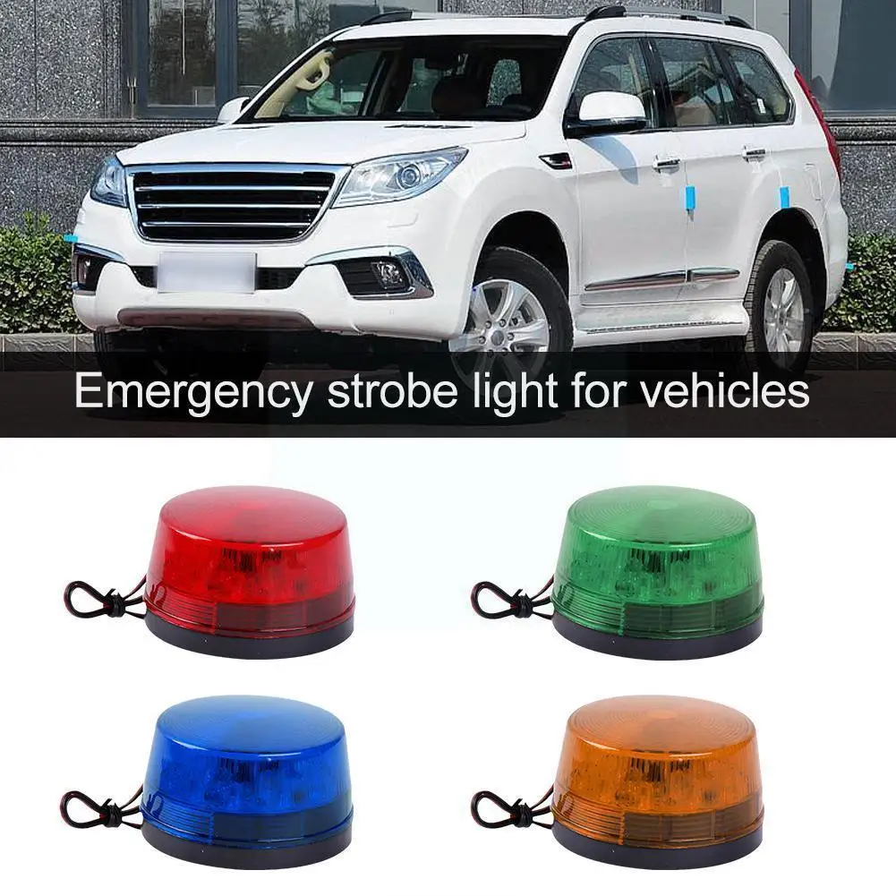 

LED Strobe Car Emergency Warning Light Round Tail Light Turn Signal ATV LED Warning Tail Light Bulb For RV Truck Motorcycle O4H3