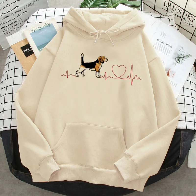 

beagle hoodies women hip hop printed female hoody clothing anime