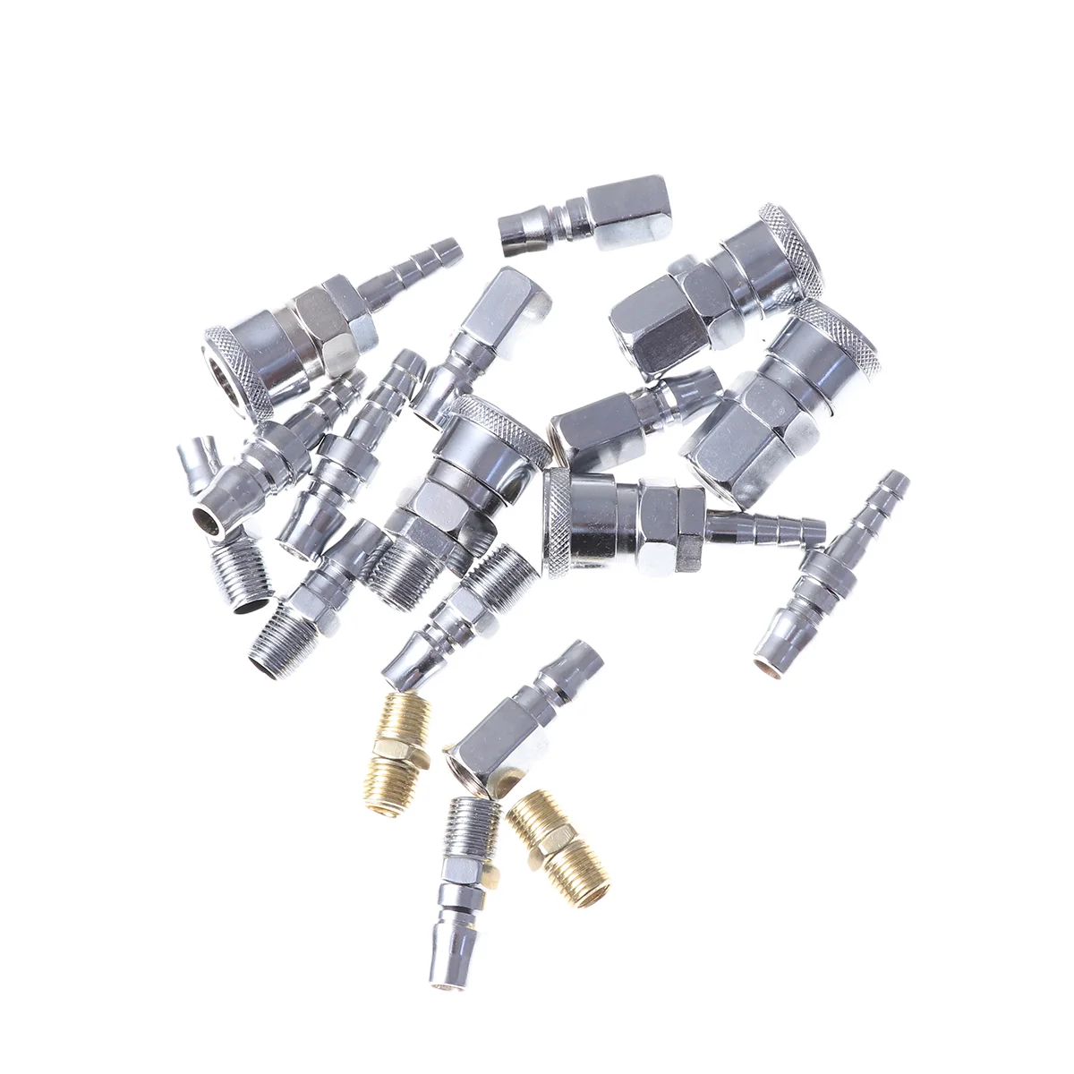 18 шт. фитинги для воздушного компрессора инструменты компрессионных шлангов 1/4