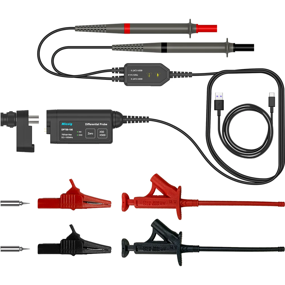 

Micsig Oscilloscope High Voltage Differential Probe DP750