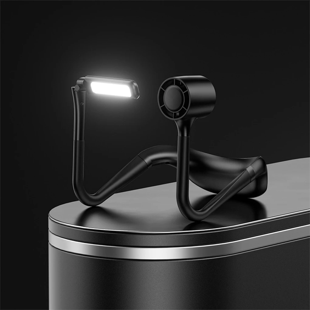 

Neck Hanging Lamp Fan Lighting Tool Universal Multifunctional Outdoor Camping USB Rechargeable Mini Fans Lights