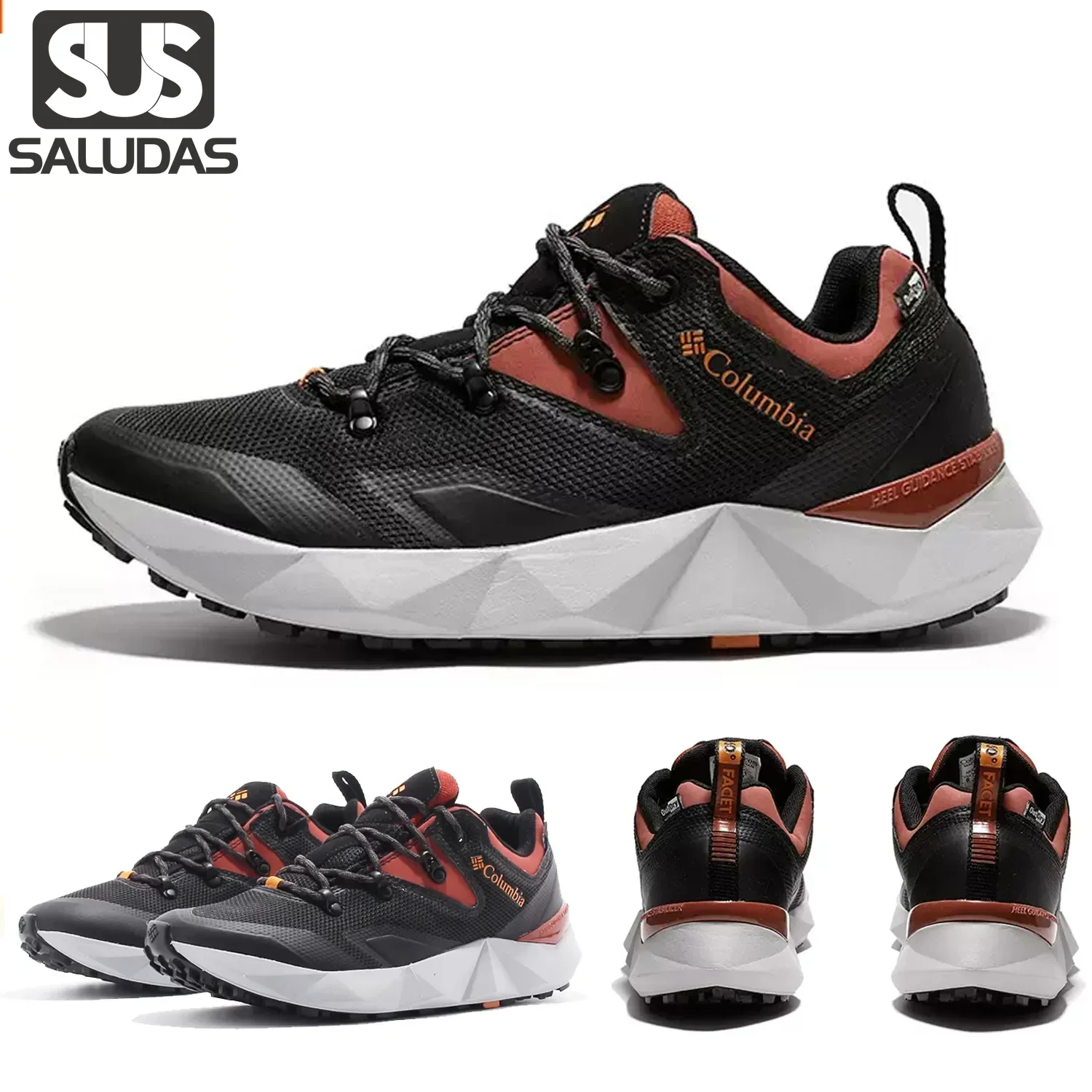 

SALUDAS Trail Running Shoes Men Facet 60 Hiking Trekking Shoes Outdoor Breathable Camping Mountain Sneakers for Men BM1821