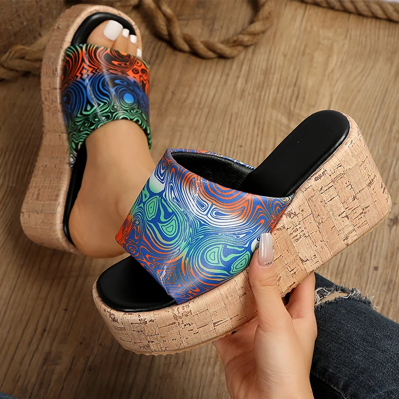 

Женские босоножки на высоком каблуке, повседневные сандалии с ремешком на пятке, сланцы, лето 2023