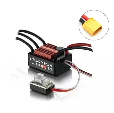 HobbyWing QuicRun WP-16BL30 30A регулятор скорости для радиоуправляемых автомобилей 1/16