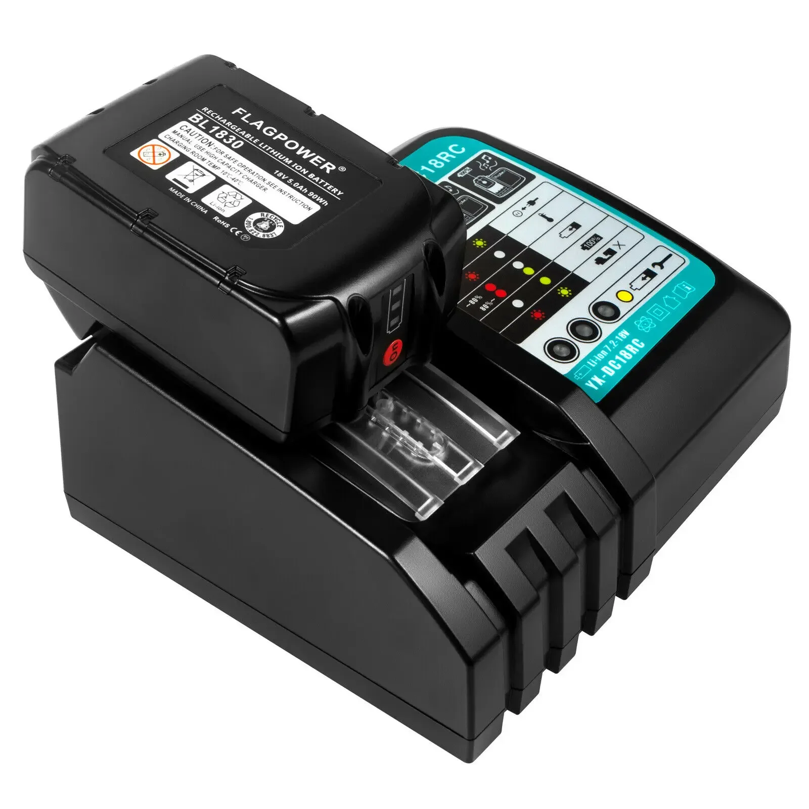 Оригинальное зарядное устройство для литий-ионных аккумуляторов DC18RC Makita 14 4 в 18