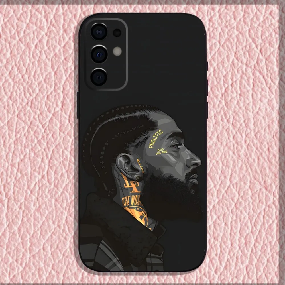 Чехол для телефона N-NipseyS Rapper H-HussleS Samsung S24 S21 S22 S23 S30 Ultra S20 Plus Fe Lite Note 10 9 5G черный