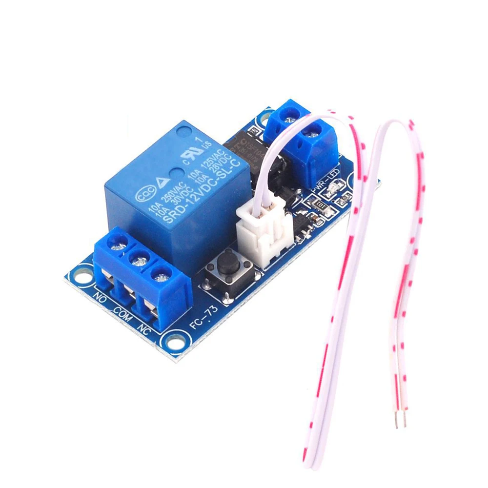 

DC 5V/12V/24V Latching Relay Module with Touch Bistable Switch MCU Control 1 Channel Relay with Led Indicator and Trigger Line