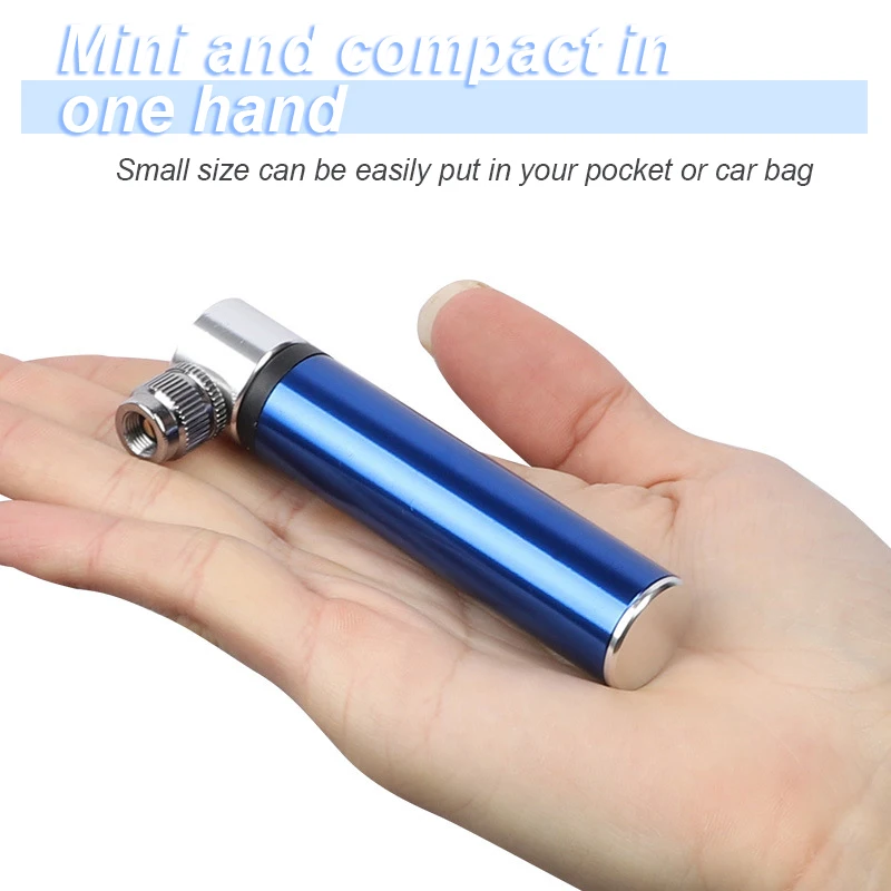 

MTB Mountain Road Bike Air Pump Aluminum Alloy Portable Mini Bicycle Tire Air Inflator For Basketball Football