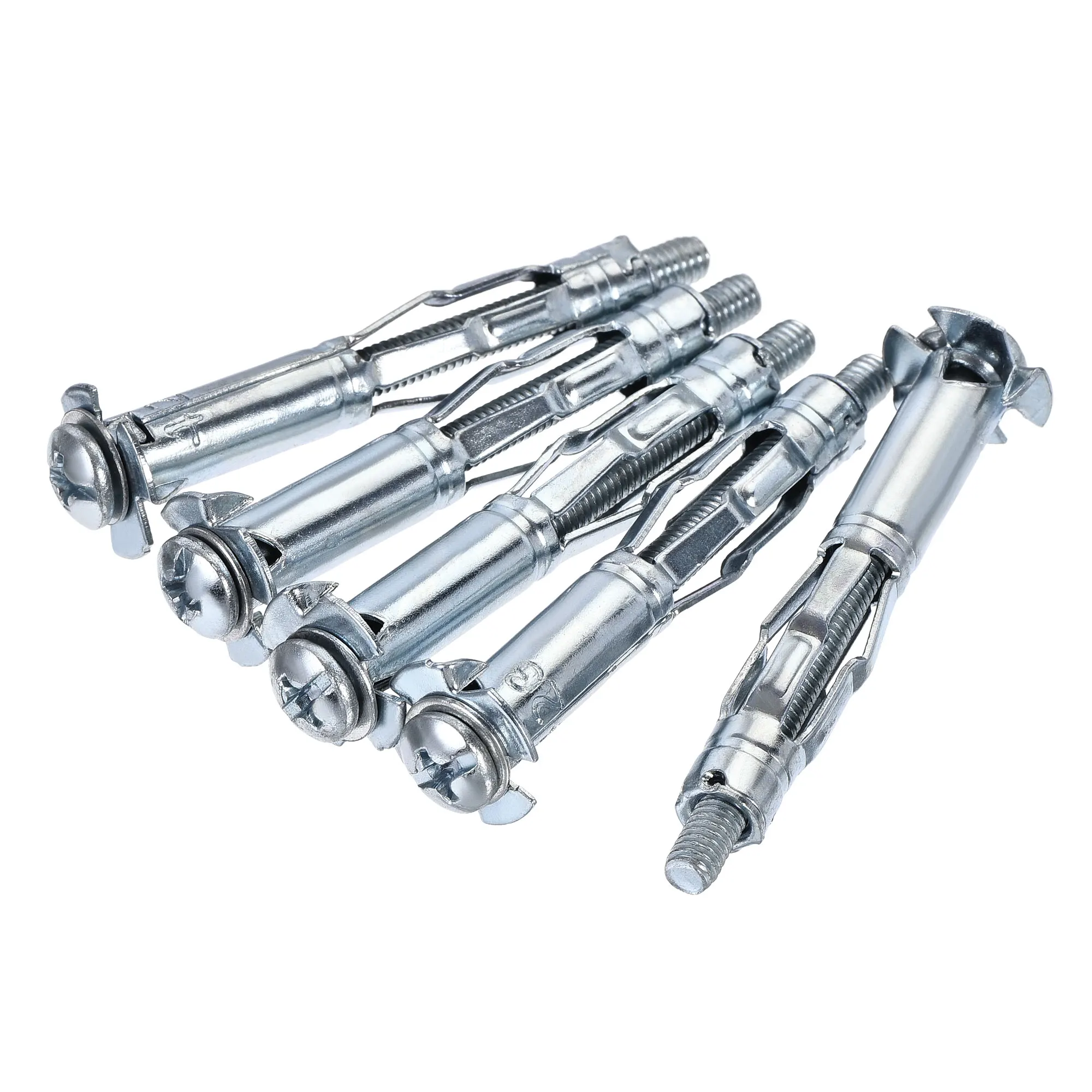 

Uxcell M4x46mm Hollow Drive Wall Bolt Screws Zinc Plated Steel for Drywall, Plaster and Tile 20 Pcs