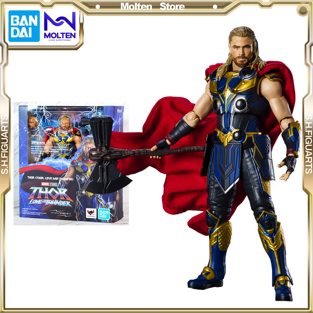 

BANDAI Original Mighty Thor 4 S.H.Figuarts Thor Jane Foster Action Anime Figure Model Kit Completed Thor: Love and Thunder