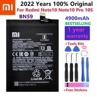 2022 years 100 original new high quality bn59 4900mah battery for redmi note10 note 10 pro 10s note 10pro globalfree tools