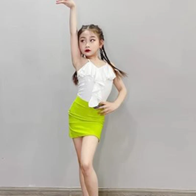 Одежда для бальных танцев девочек латинских детские костюмы выступлений женское