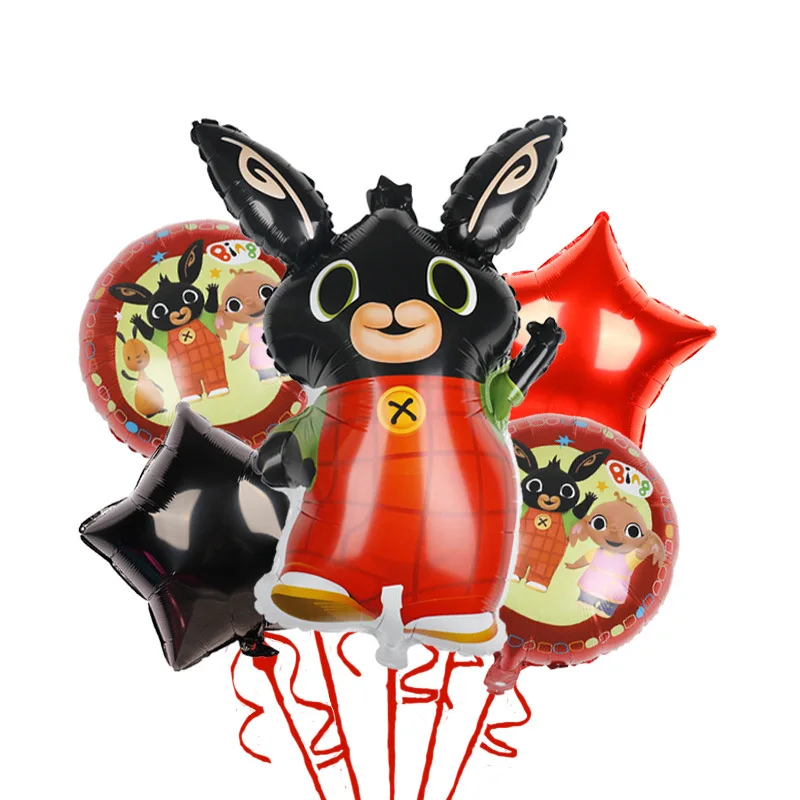 Мультяшный набор воздушных шаров Bing Rabbit воздушный шарик из алюминиевой пленки