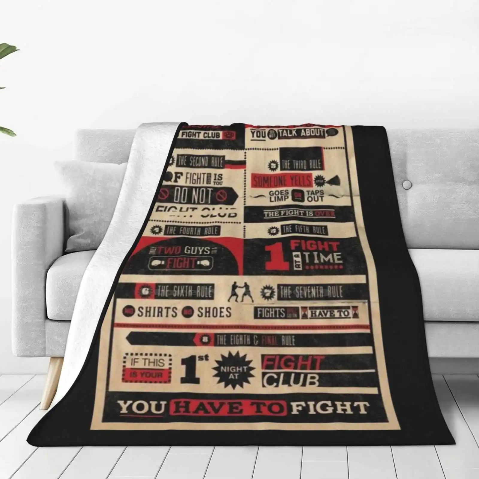 Тренировочный клуб: правила новейшее супермягкое теплое тонкое одеяло цитата