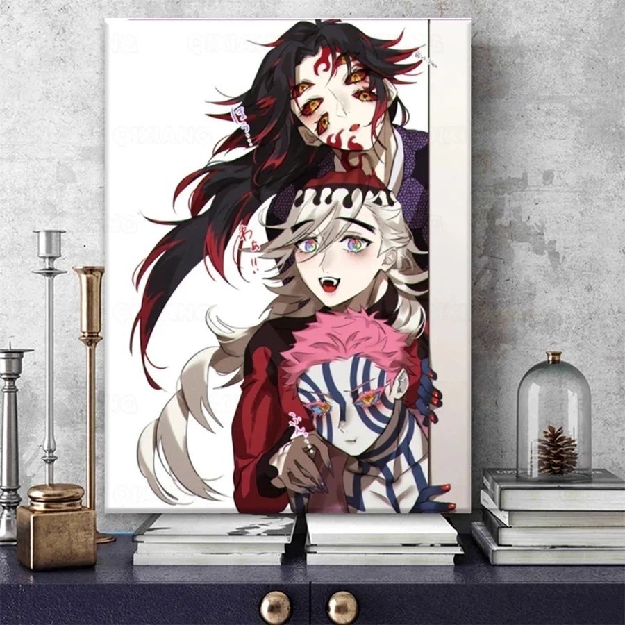 

Anime Akaza&Kokushibou Demon Slayer diamond mosaic,diy diamond painting full drill Diamond embroidery cross stitch home decor