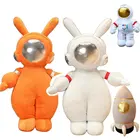 Очаровательный Кролик уши мультфильм платье астронавт плюшевая игрушка Большой обнимающий Космос костюм человеческий Бросок Подушка ракета Подушка домашний декор мальчик