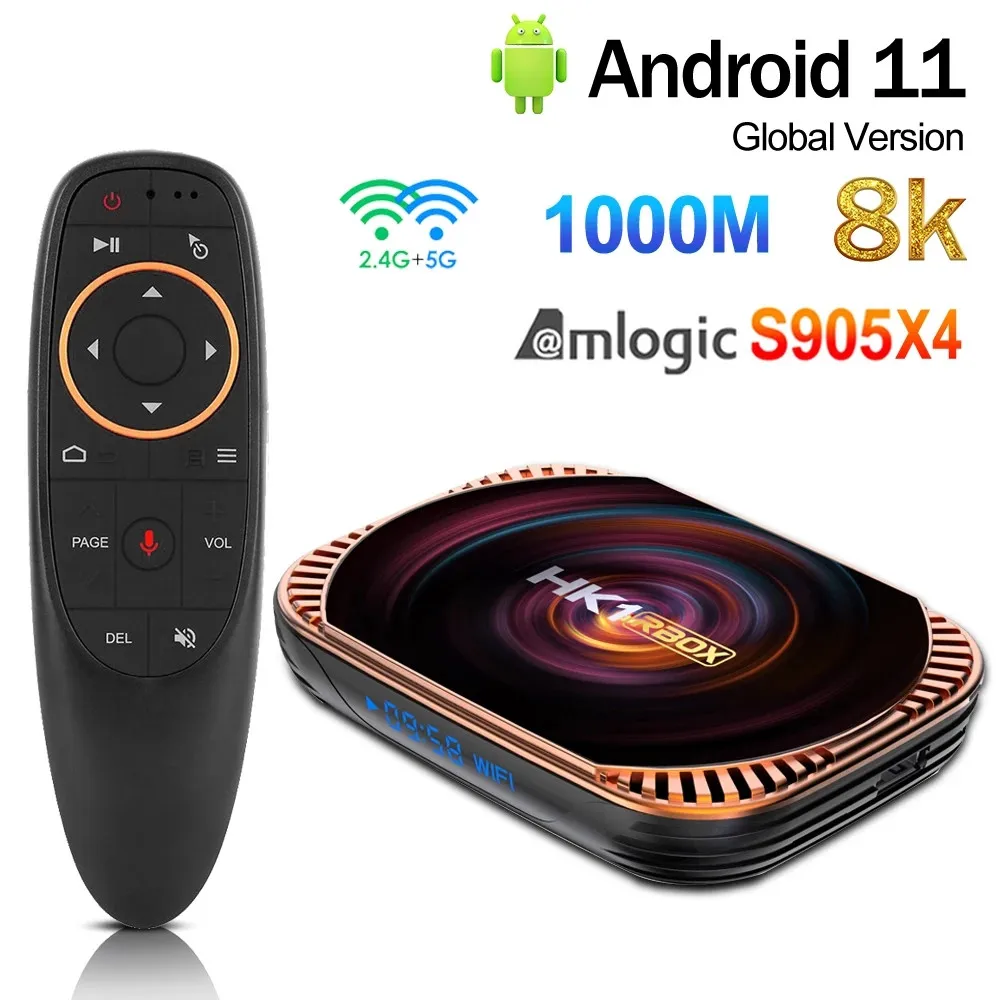 Приставка Смарт-ТВ 8K Android 11 Amlogic S905X4 1000 м |