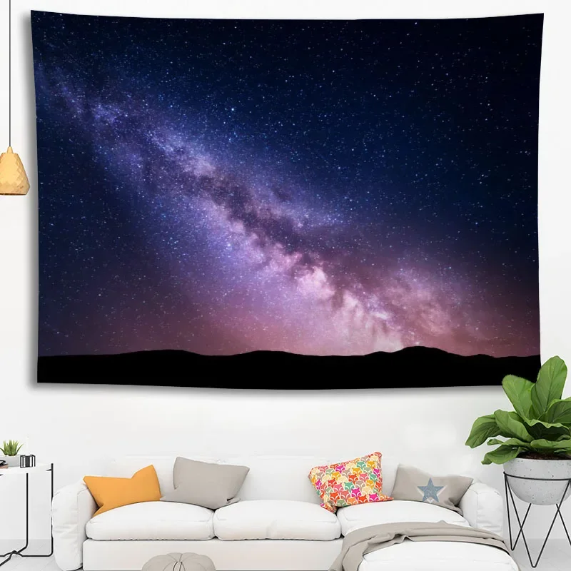 Высококачественный настенный гобелен на заказ с изображением звездного неба